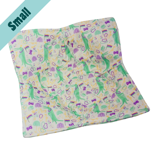 Mardi Gras Alligator Small Bowl Hug