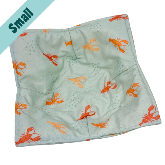 Crawfish on Light Blue Small Bowl Hug
