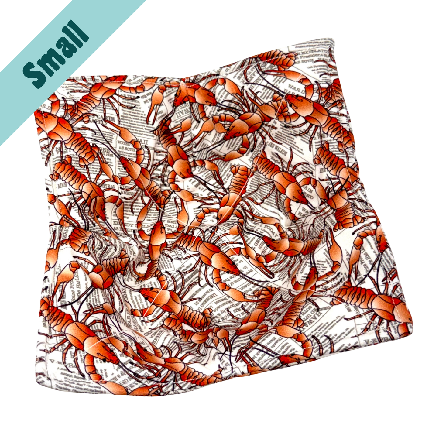 Crawfish Newspaper Small Bowl Hug
