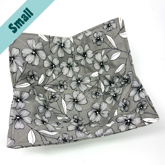 Grey Floral Small Bowl Hug