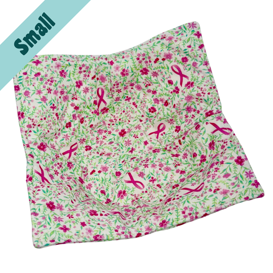 Breast Cancer Ribbon Floral Small Bowl Hug