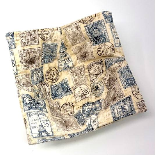 Vintage Stamps Bowl Hug