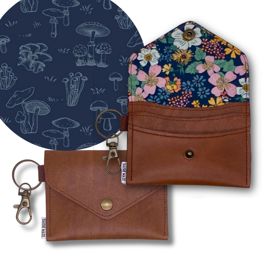 Shiitake Mushrooms Card Wallet I.D.