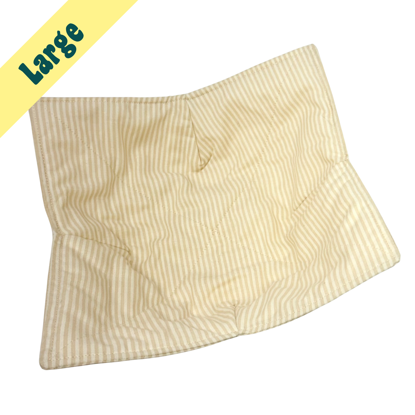 Tan Pinstripe Large Bowl Hug