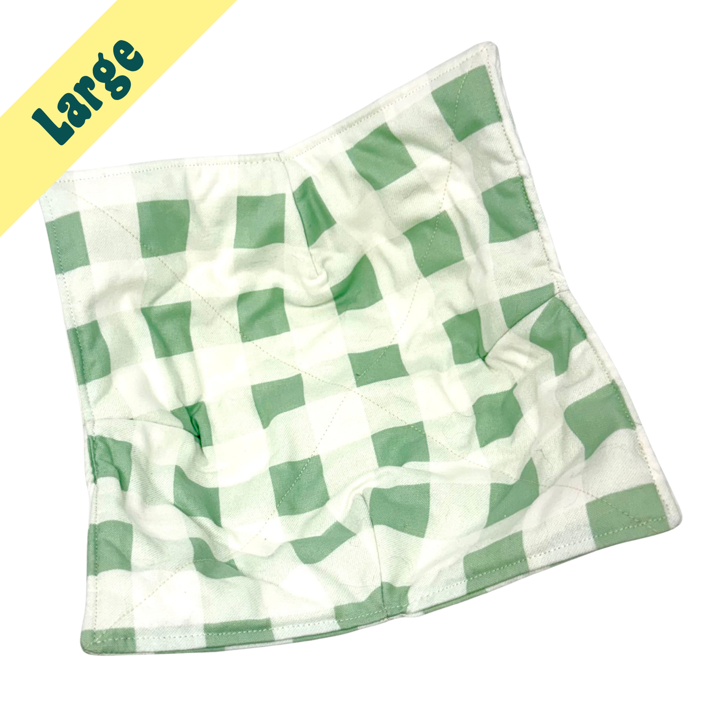 Green Check Large Bowl Hug