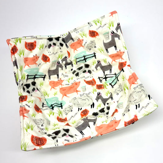 Painted Farm Animals Bowl Hug