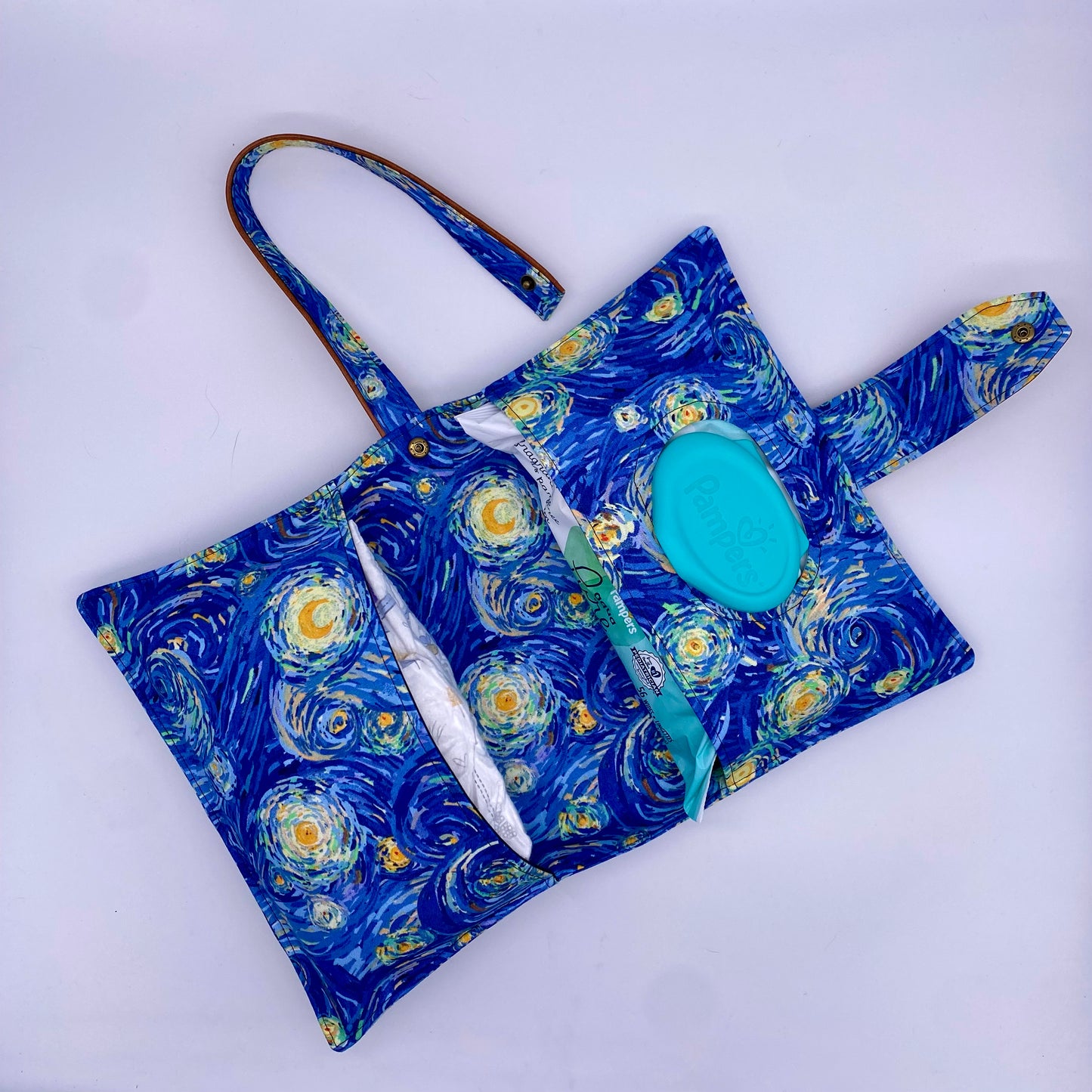 Night Stars Diaper Clutch