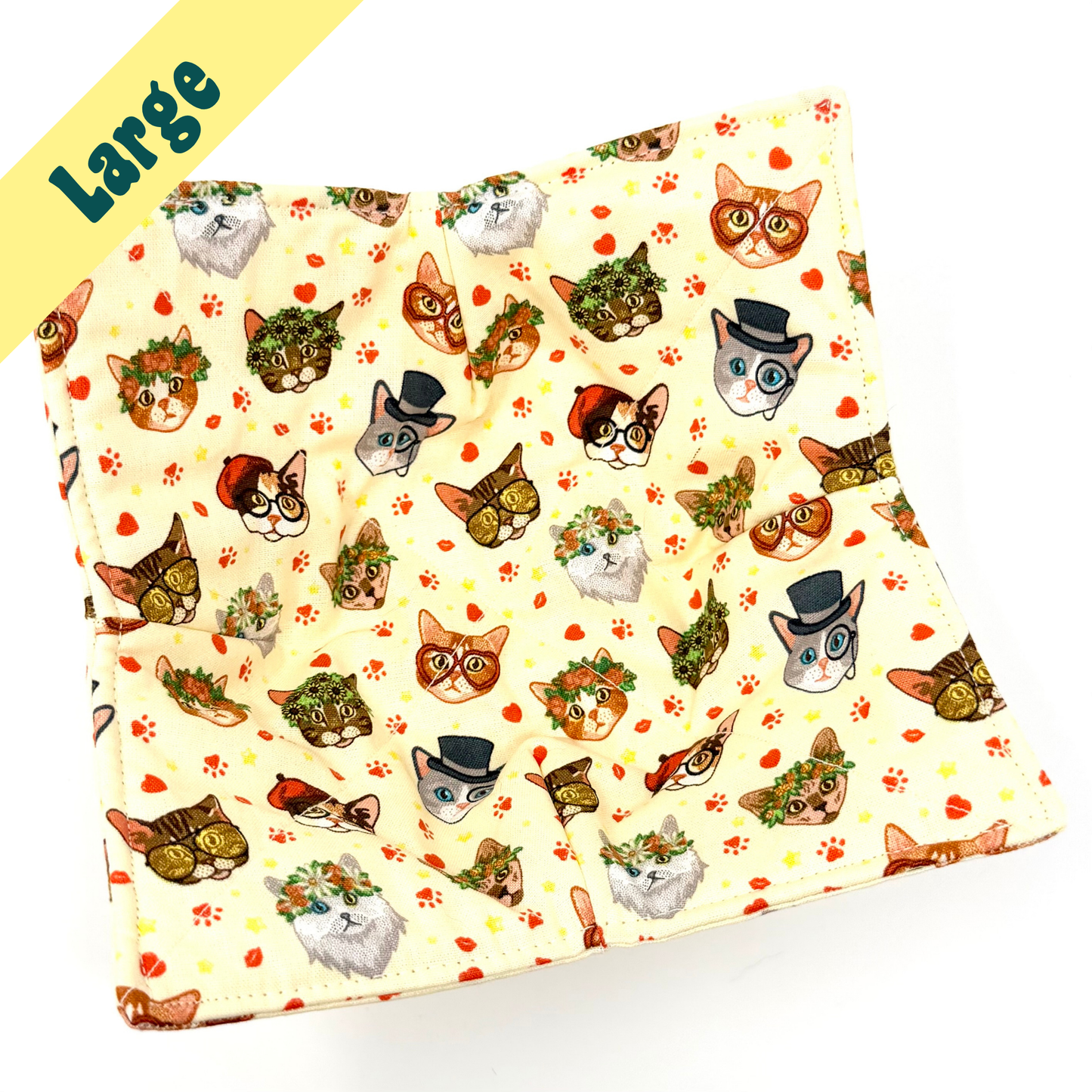 Cats in Hats Large Bowl Hug