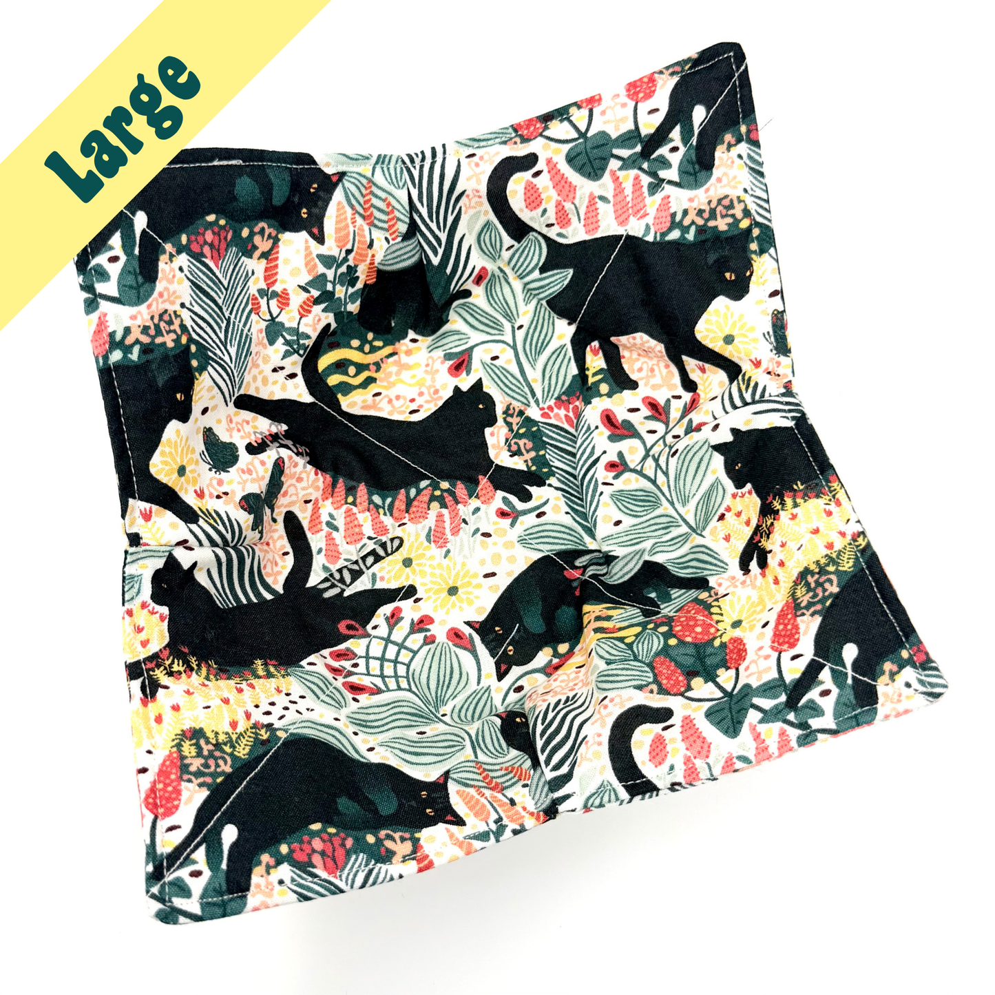 Black Cat Large Bowl Hug