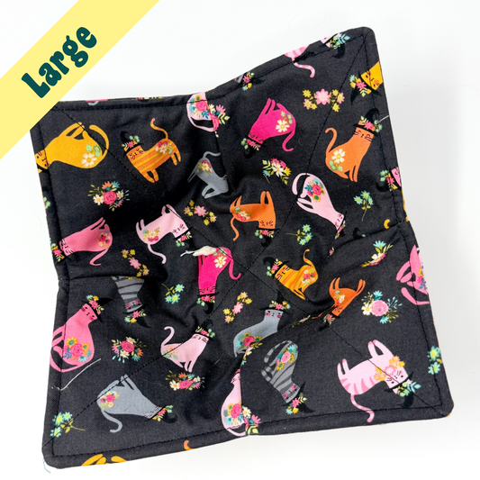 Cats in Witch Hats Large Bowl Hug