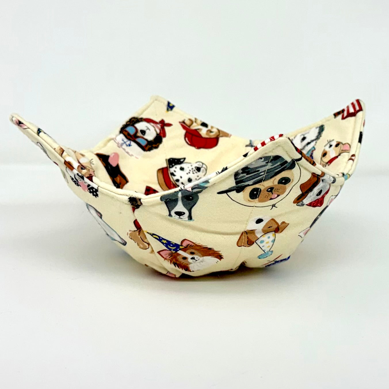 Dogs in Hats Bowl Hug