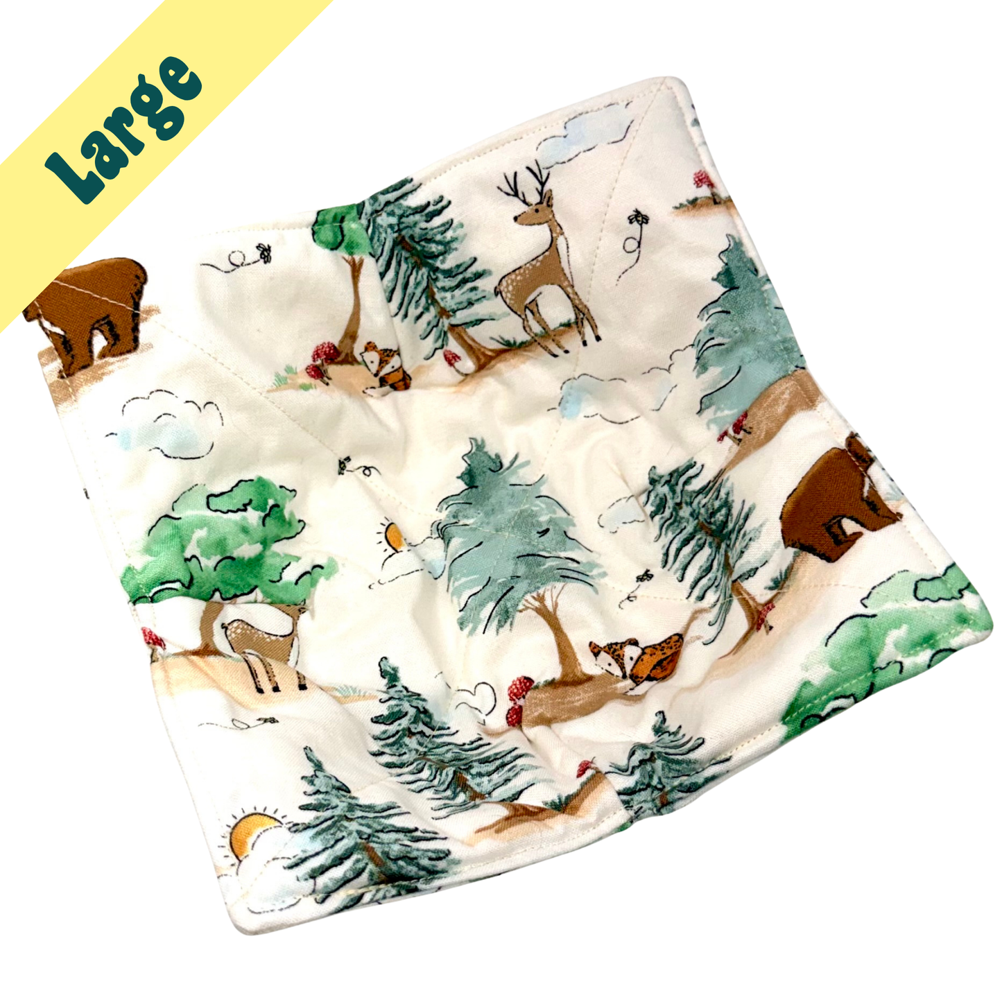 Bear and Fox Large Bowl Hug