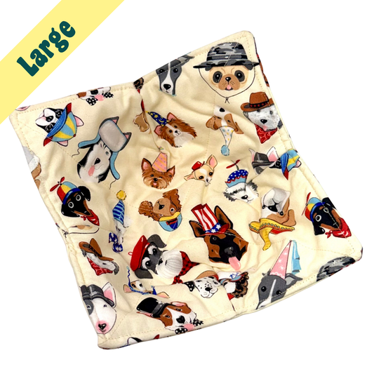 Dogs in Hats Large Bowl Hug