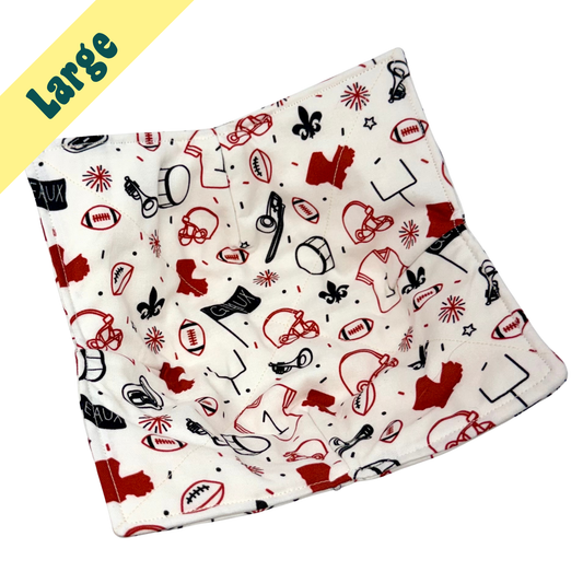Red and Black Sports Team Large Bowl Hug