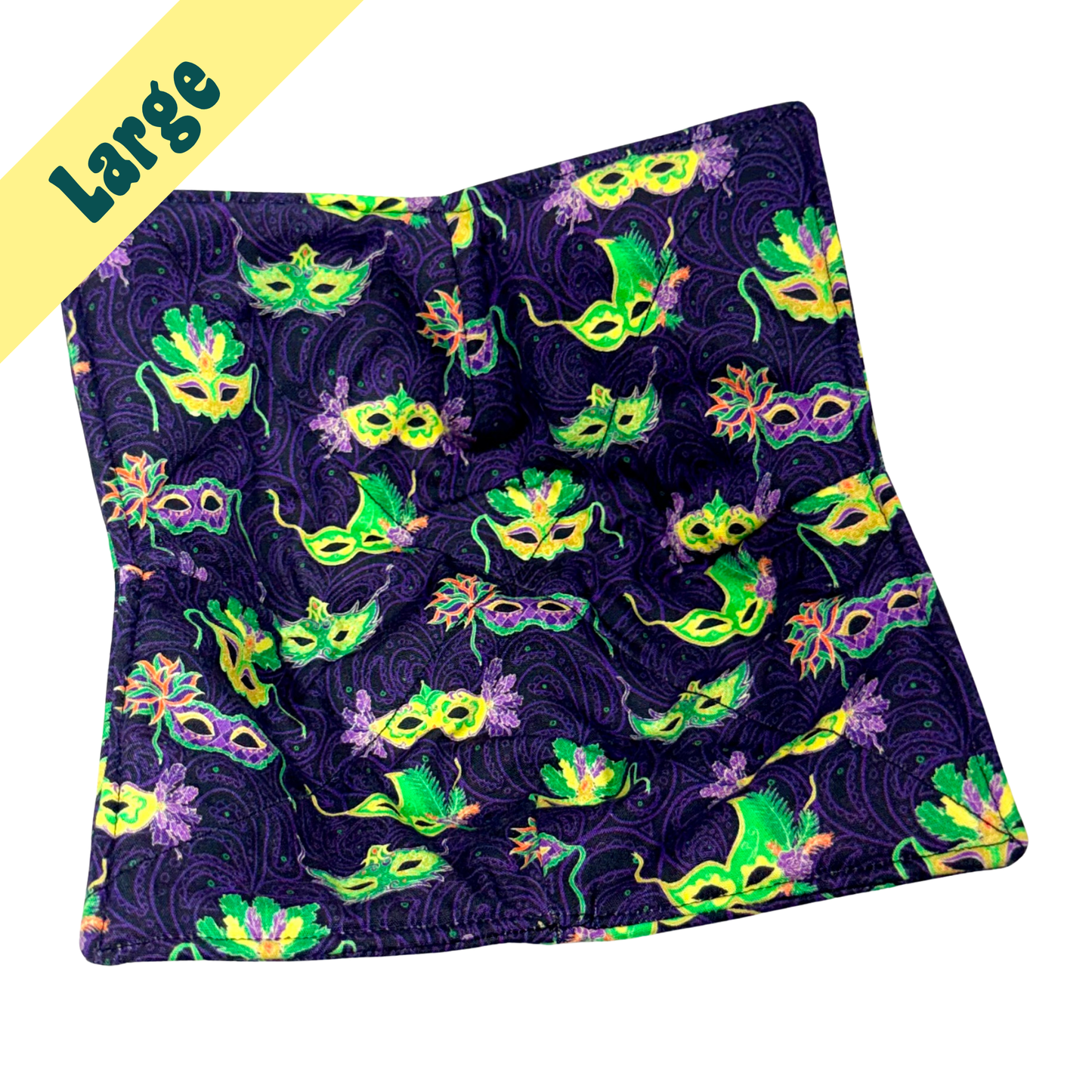 Mardi Gras Masks Large Bowl Hug