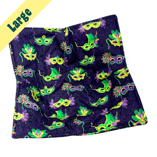 Mardi Gras Masks Large Bowl Hug
