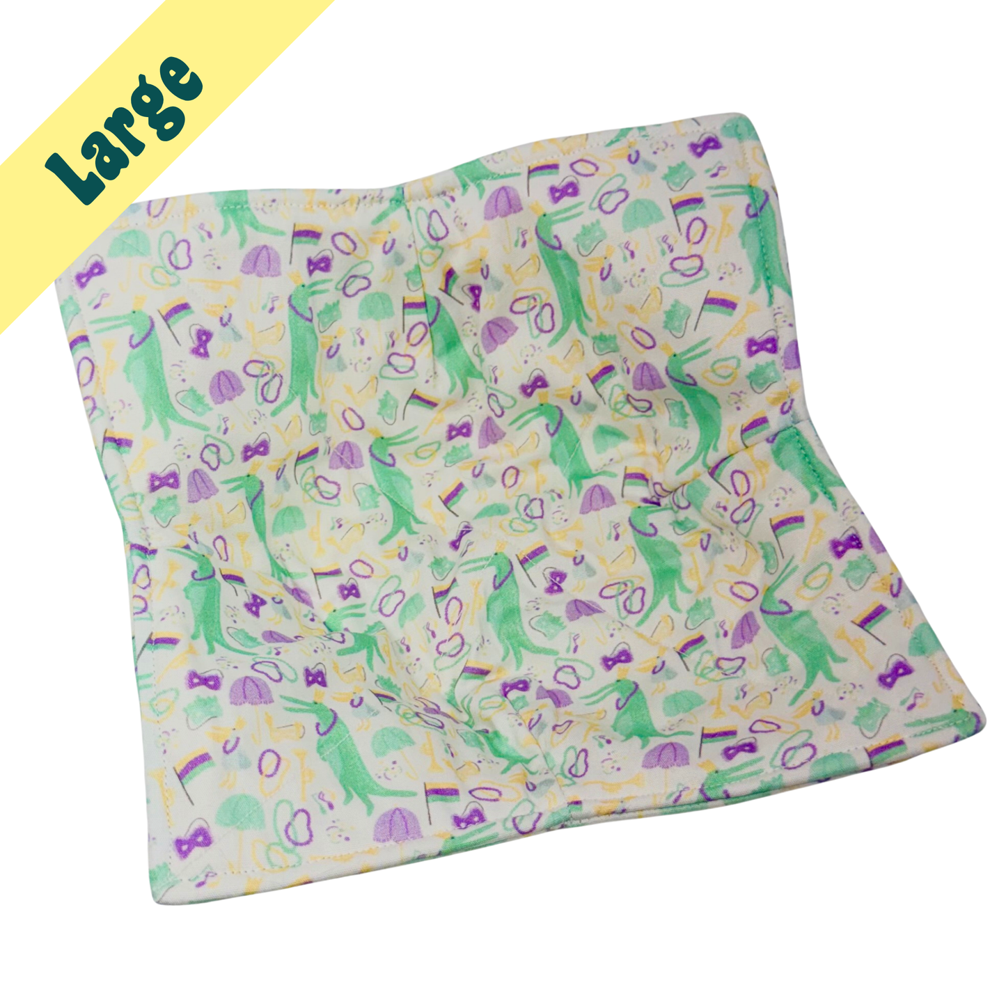 Mardi Gras Alligator Large Bowl Hug