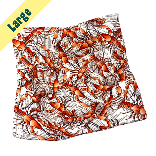 Crawfish Newspaper Large Bowl Hug