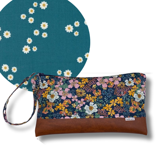 Field of Flowers Large Zipper Clutch