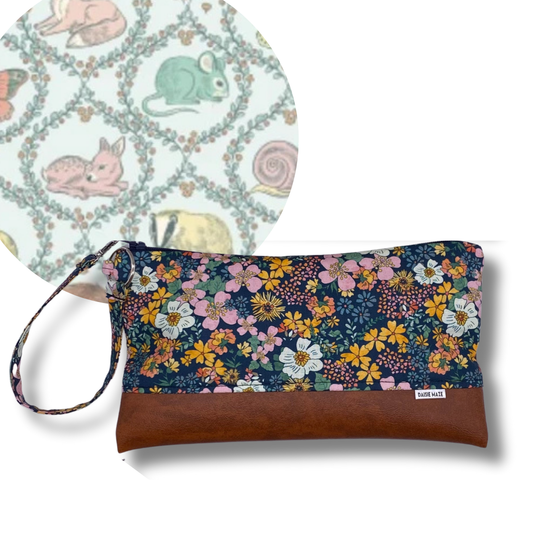 Festive Fauna Large Zipper Clutch