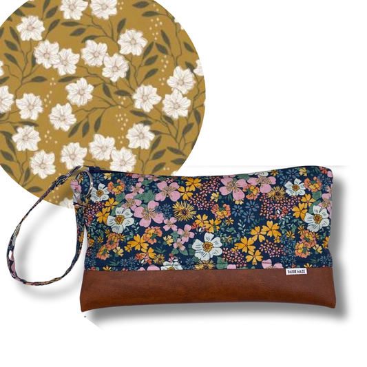 Floral Explorer Large Zipper Clutch