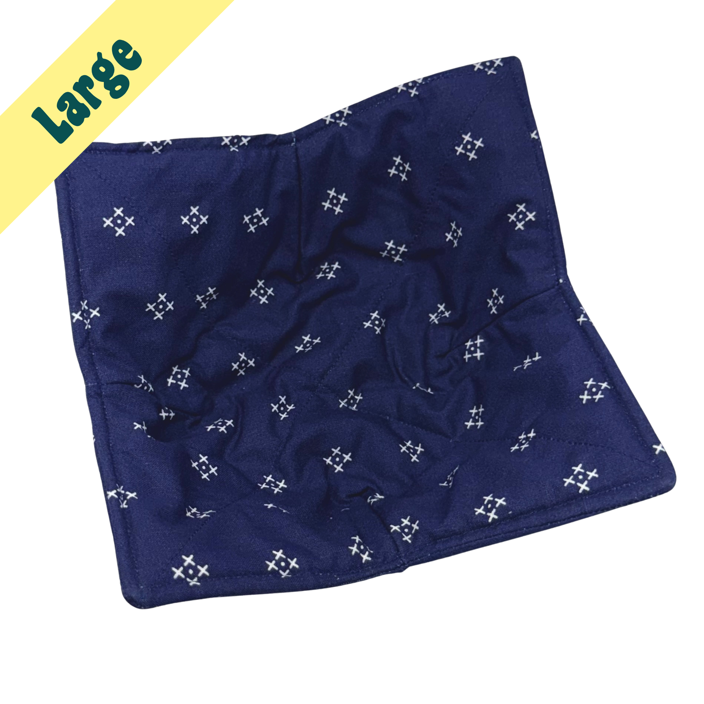 Navy Cross Square Large Bowl Hug