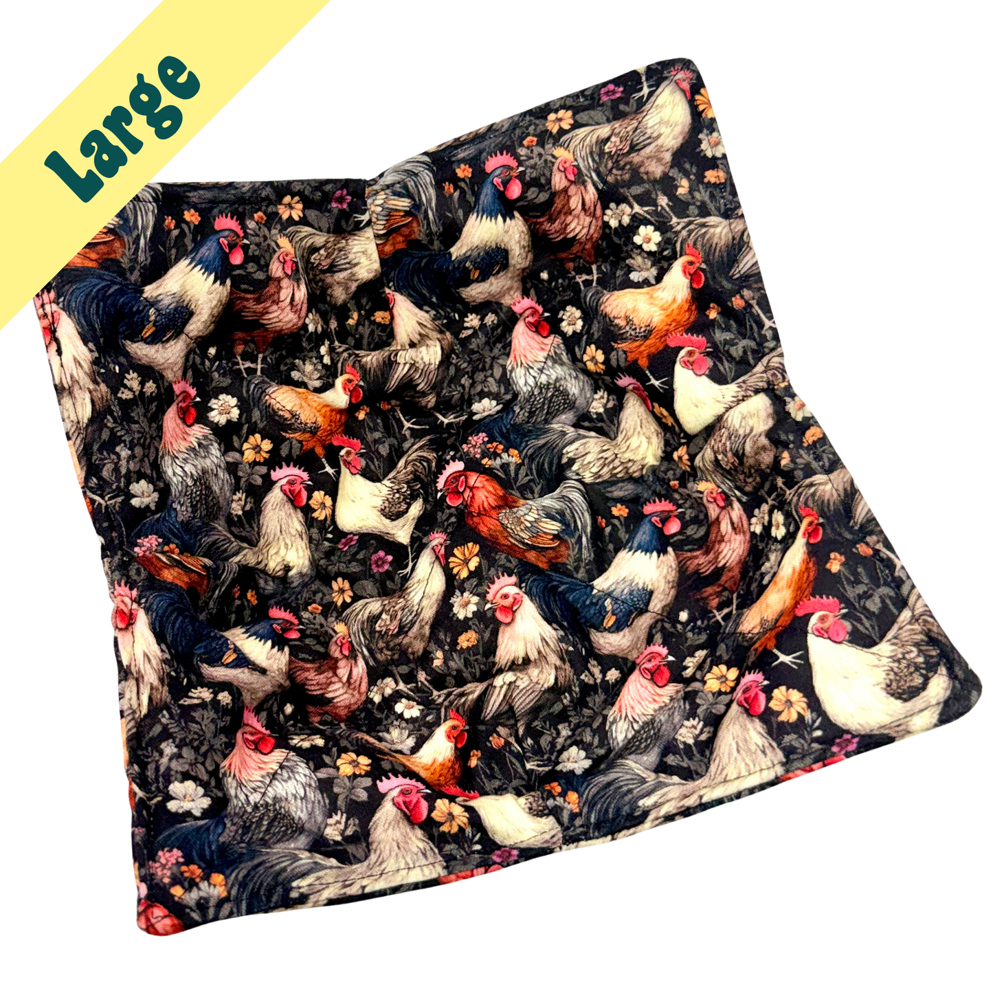 Chicken Floral Large Bowl Hug