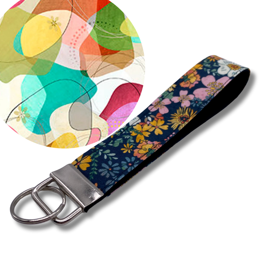 Groovy Geo Keychain