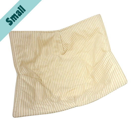 Tan Pinstripe Small Bowl Hug