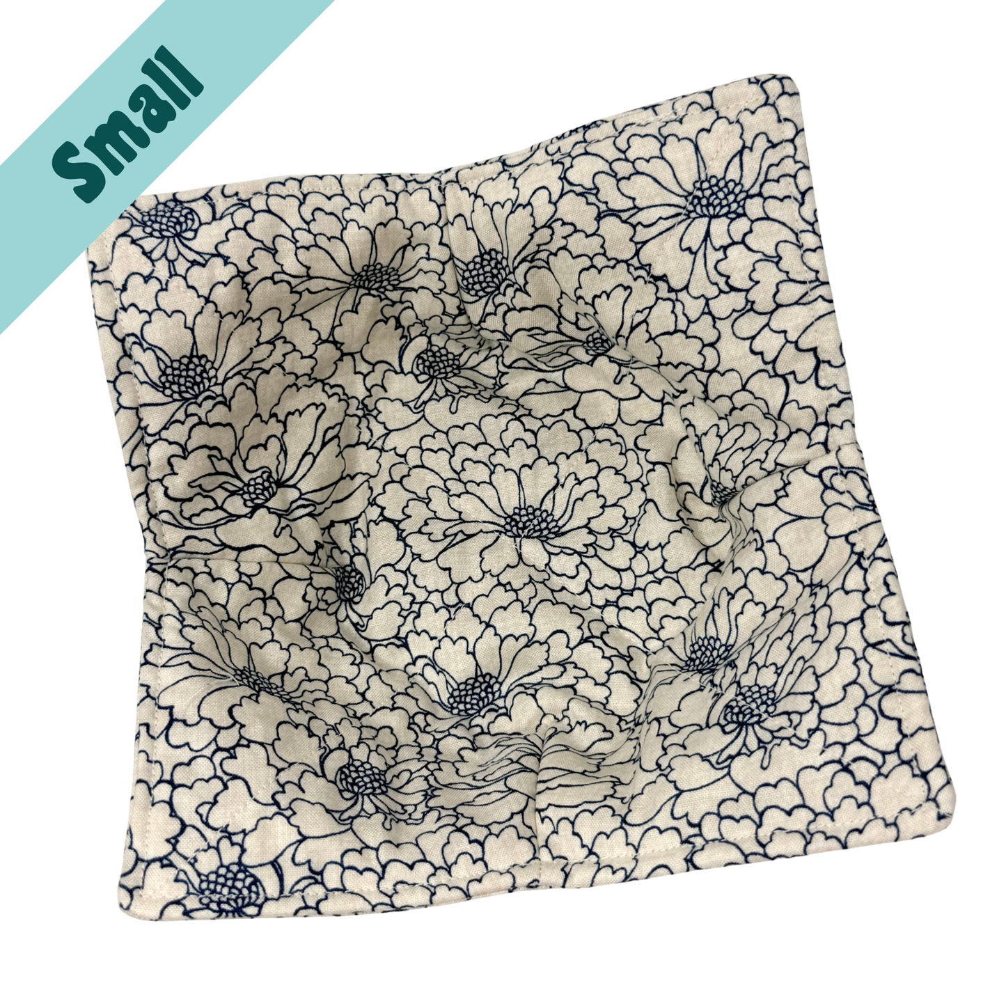 Indigo Chrysanthemum Small Bowl Hug