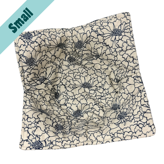 Indigo Chrysanthemum Small Bowl Hug