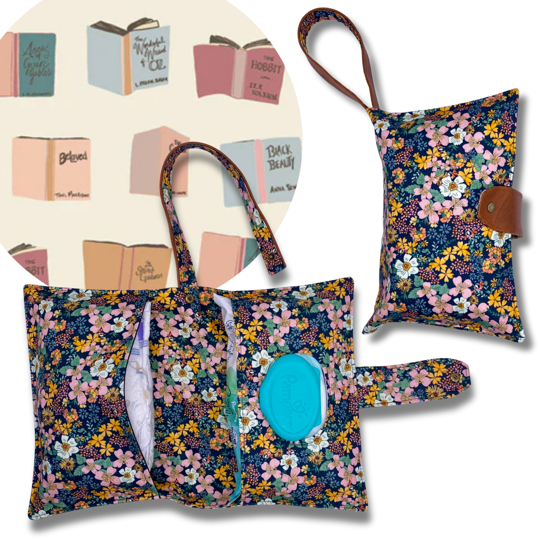 Bookworm Diaper Clutch