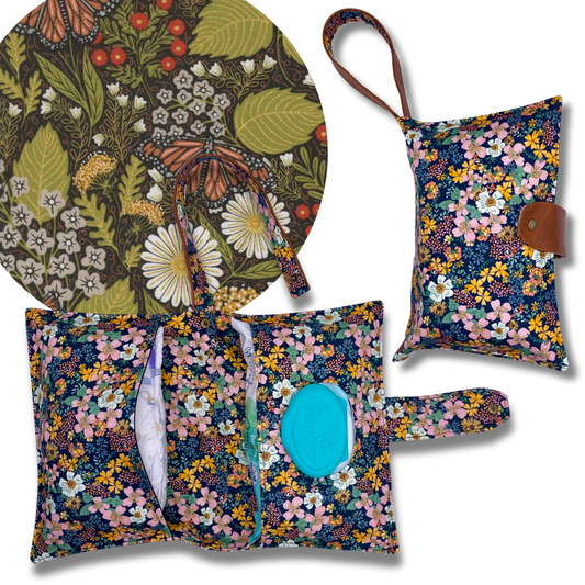 Butterfly Garden Diaper Clutch