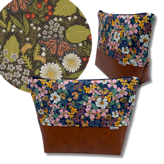 Butterfly Garden Cosmetic Bag