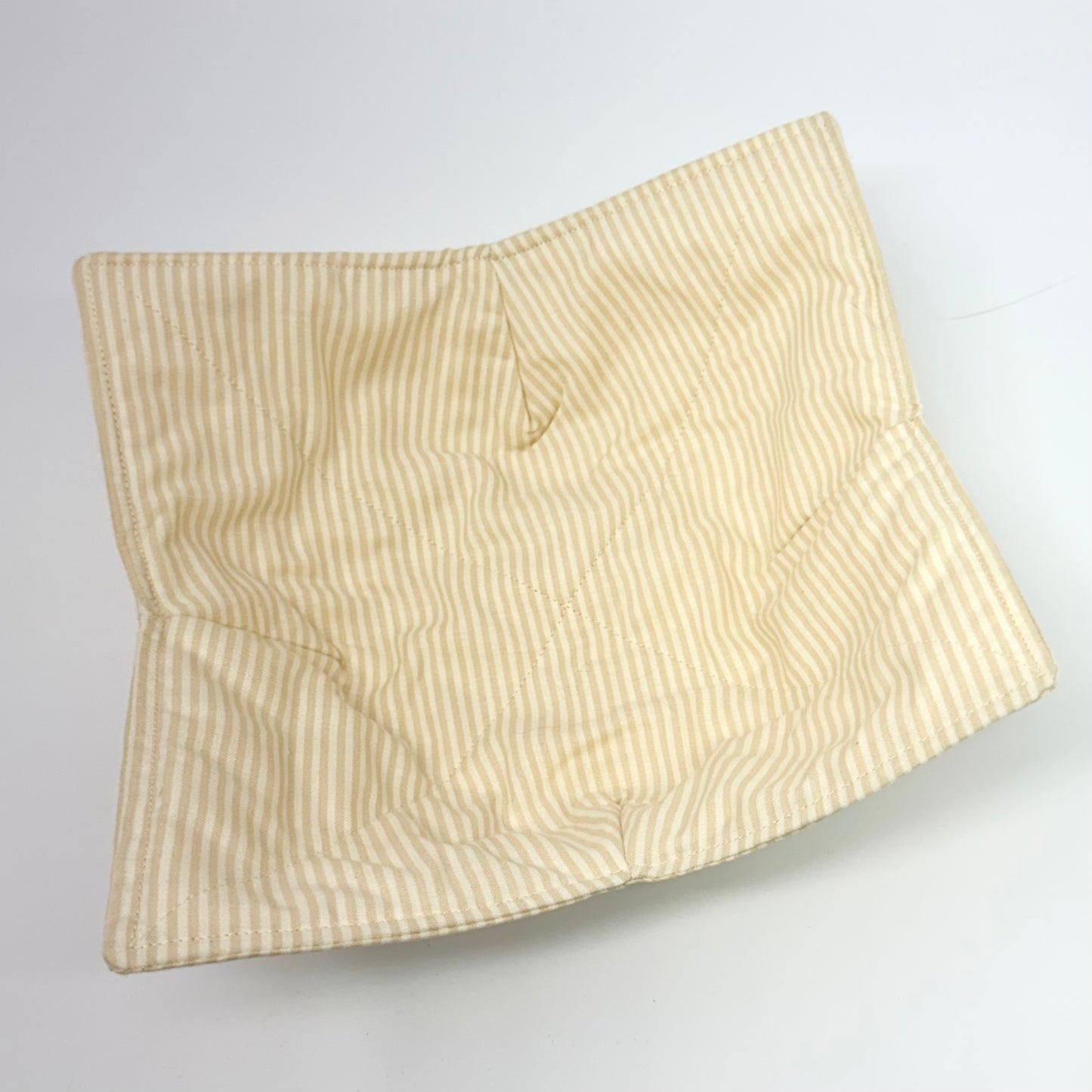 Tan Pinstripe Bowl Hug