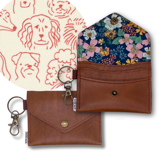 Dog Sketch Card Wallet I.D.