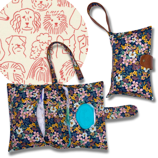 Dog Sketch Diaper Clutch