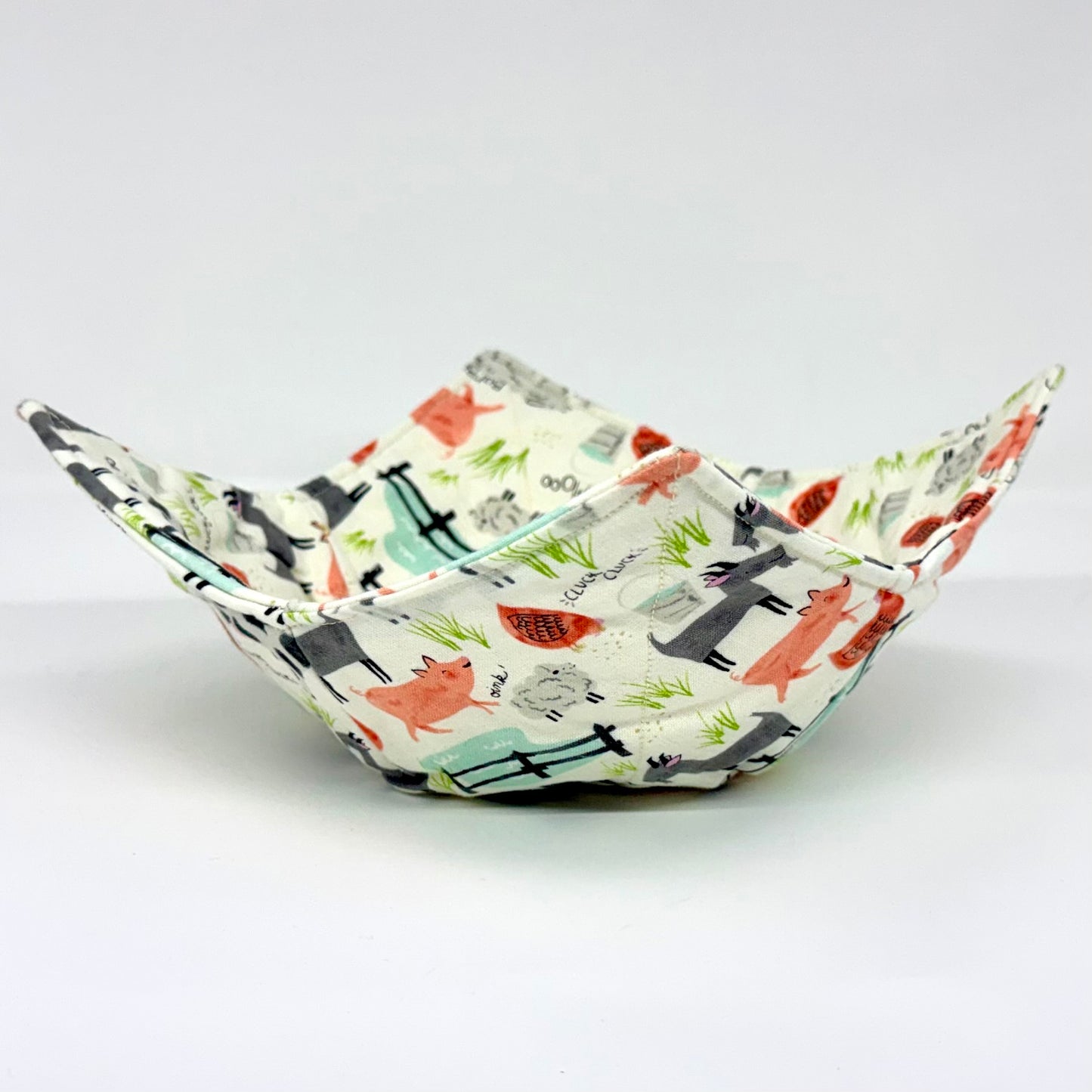 Painted Farm Animals Bowl Hug