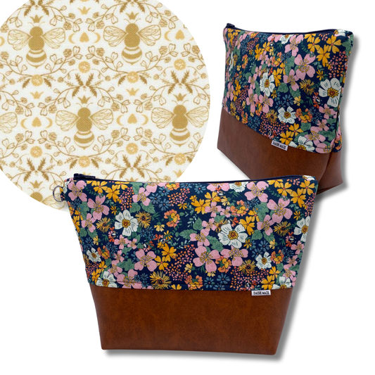 Gold Bee Cosmetic Bag