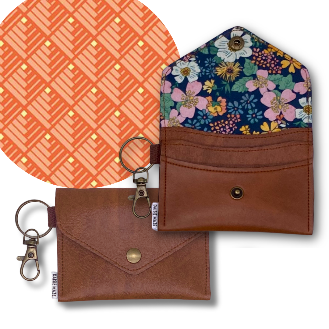Logcabin Orange Card Wallet I.D.