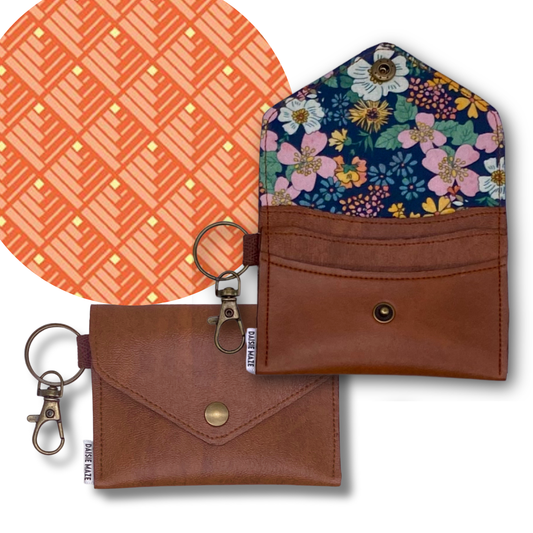 Logcabin Orange Card Wallet I.D.