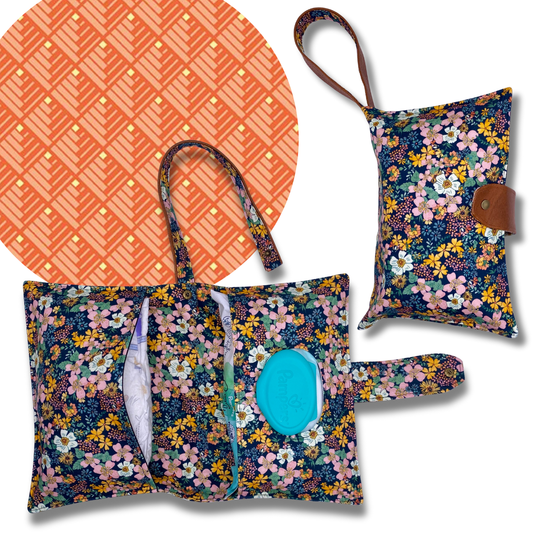 Logcabin Orange Diaper Clutch