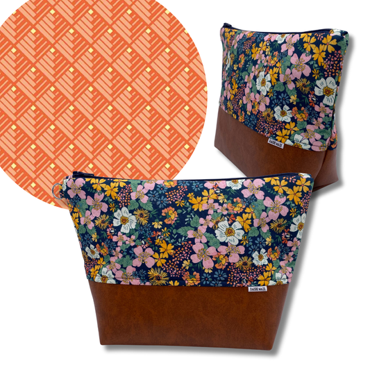 Logcabin Orange Cosmetic Bag