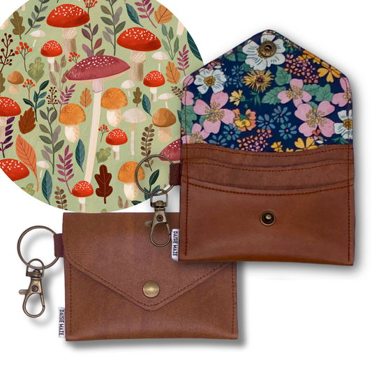 Mushroom Friends Card Wallet I.D.