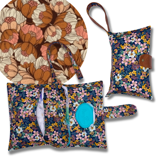 Warm Flora Diaper Clutch