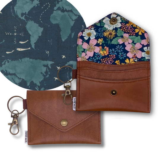World Map Card Wallet I.D.