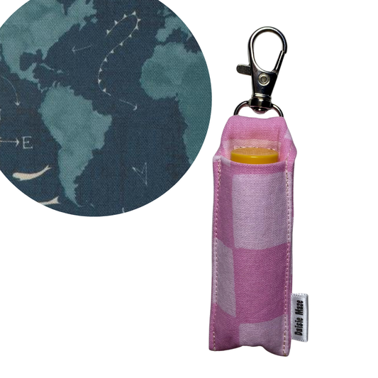 World Map Chapstick Holder