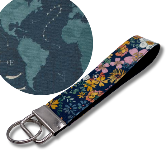 World Map Keychain
