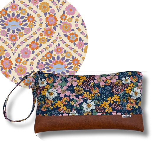 Wallflower Large Zipper Clutch