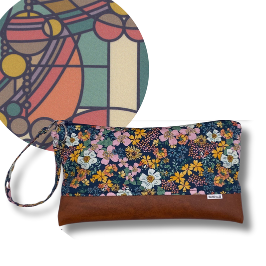 March Balloons Large Zipper Clutch